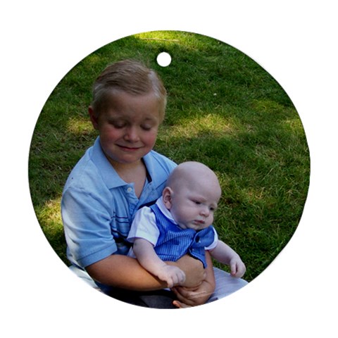 Grandson Ornament  By Nancy L Miller Back