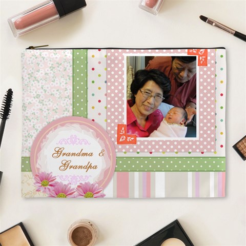 Cosmetic Bag Xl Grandma&pa By Yui Front