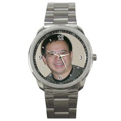 Stainless Steel Personalized Watch - Sport Metal Watch