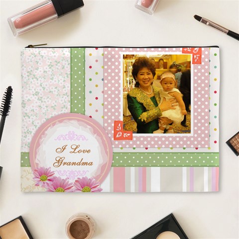 Cosmetic Bag Xl Grandma&int By Yui Front