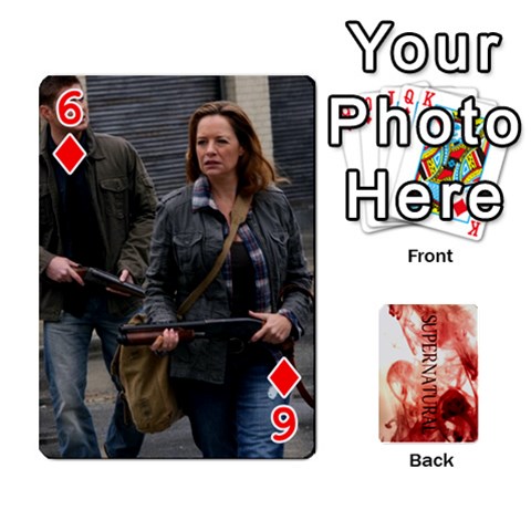 Supernatural Playing Cards By Leigh Front - Diamond6