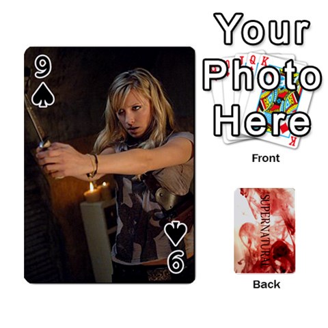 Supernatural Playing Cards By Leigh Front - Spade9