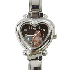 heart italian charm watch