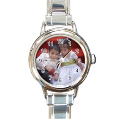 My kids - Round Italian Charm Watch