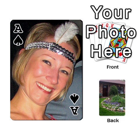 Ace Playing Cards Front - SpadeA