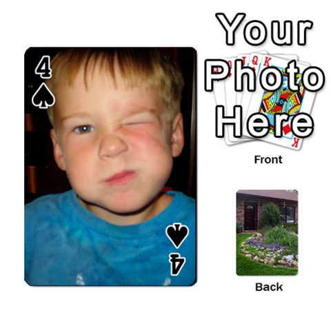Playing Cards Front - Spade4