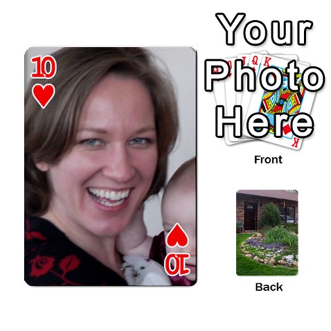 Playing Cards Front - Heart10