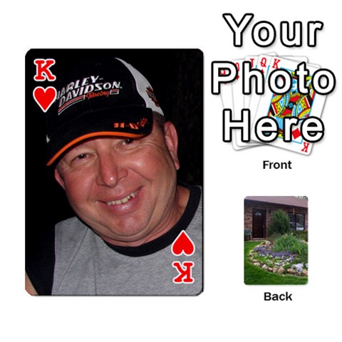 King Playing Cards Front - HeartK