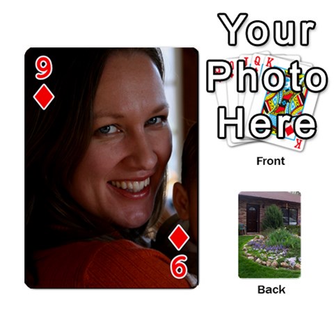 Playing Cards Front - Diamond9