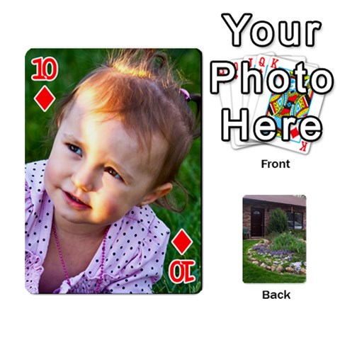 Playing Cards Front - Diamond10