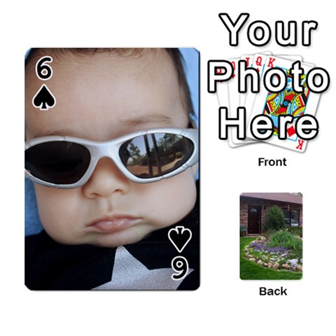 Playing Cards Front - Spade6