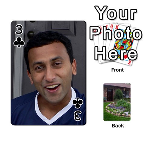 Playing Cards Front - Club3