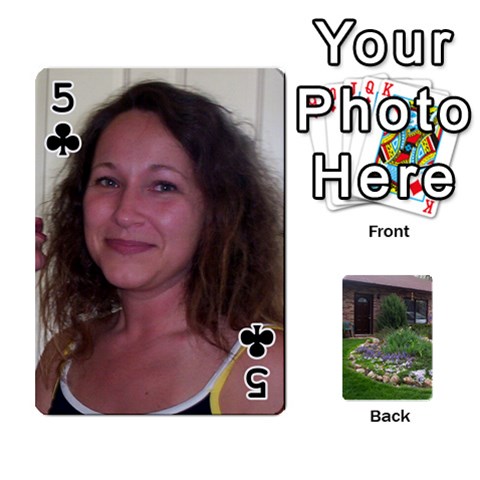 Playing Cards Front - Club5