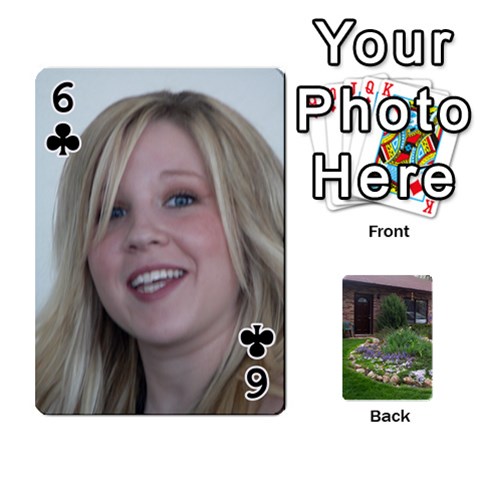 Playing Cards Front - Club6