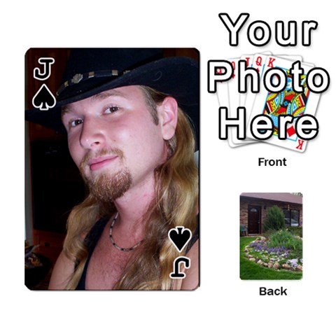 Jack Playing Cards Front - SpadeJ