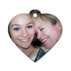 MOTHER & DAUGHTER - Dog Tag Heart (Two Sides)