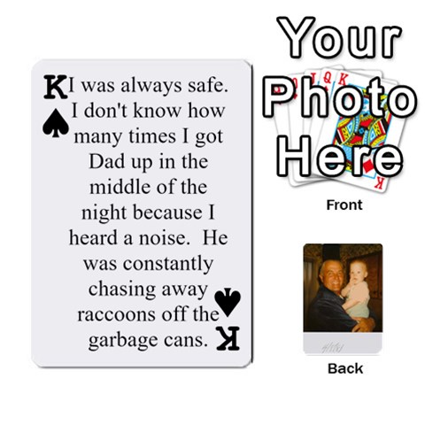 King Memories Of Dad By Erica Front - SpadeK