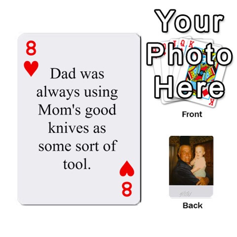 Memories Of Dad By Erica Front - Heart8