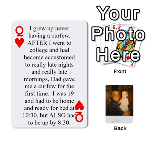 Queen Memories Of Dad By Erica Front - HeartQ