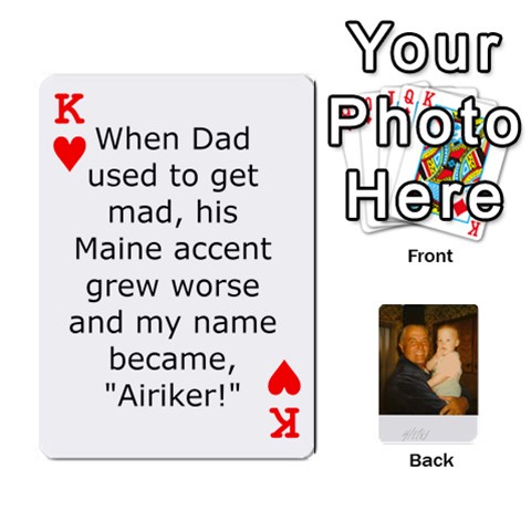 King Memories Of Dad By Erica Front - HeartK