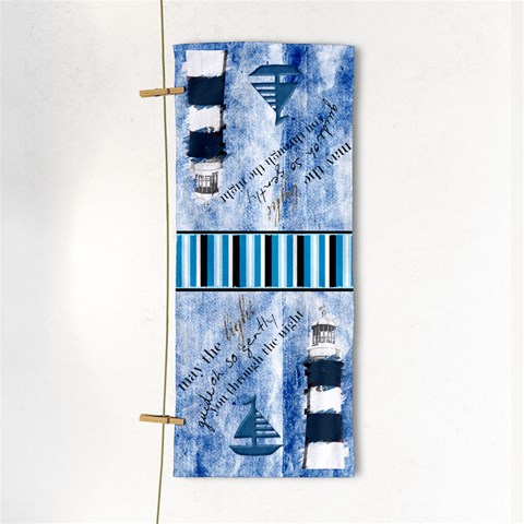 Lighthouse Hand Towel #1 By R K  Felton Front