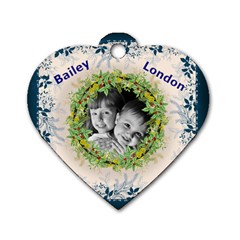 moms dogtag - Dog Tag Heart (Two Sides)