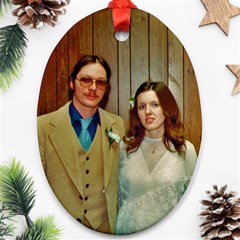 My Mommy & Daddy 30 years ago - Ornament (Oval)