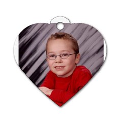 monkey tag - Dog Tag Heart (Two Sides)