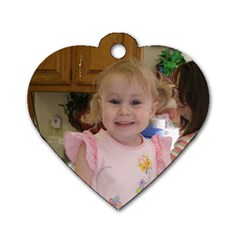 Dog Tag Heart (One Side)