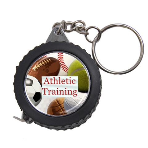 Sports Ball Tape Measure Key Chain 2 By Melissa Front