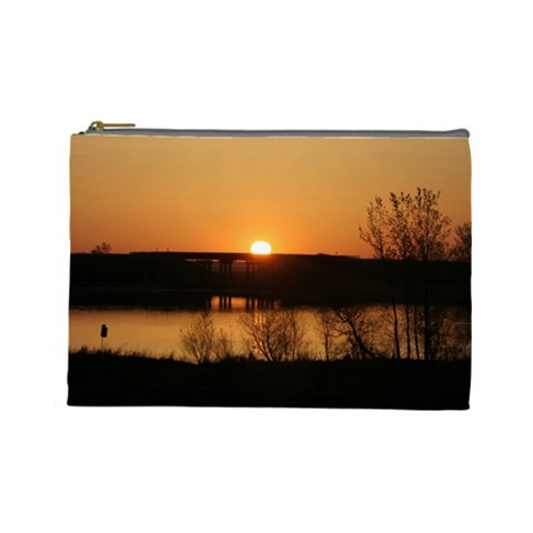 Sunrise Large Cosmetic Bag By Jennifer Sneed Front