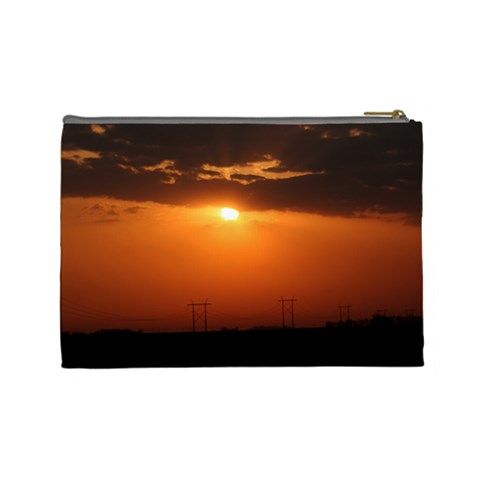 Sunrise Large Cosmetic Bag By Jennifer Sneed Back