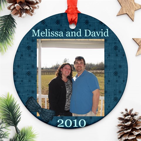 Mel And David 2010 Ornament By Melissa Front