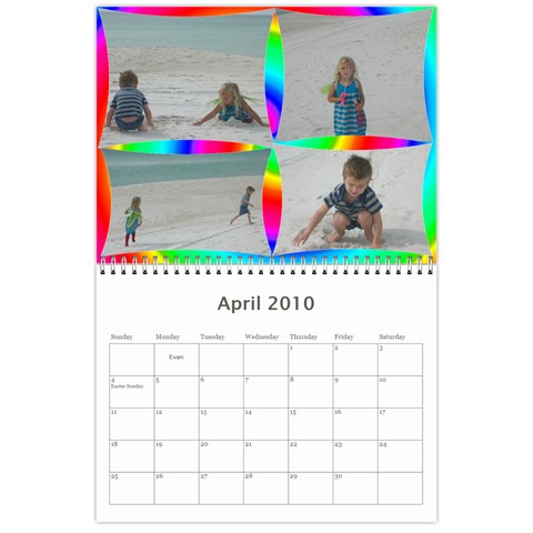 Kids Calender  By Mary Stewart Apr 2010