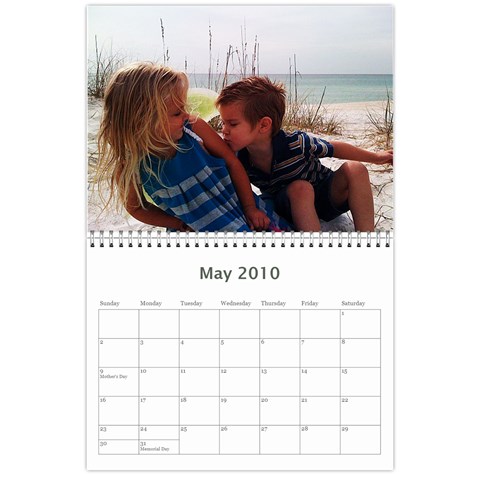 Kids Calender  By Mary Stewart May 2010