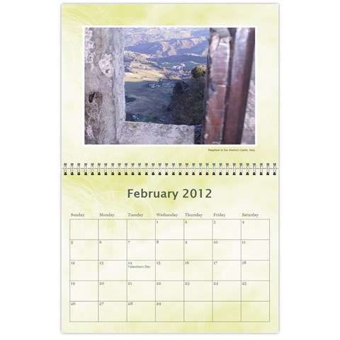 Personal Calendar By Asha Vigilante Feb 2012