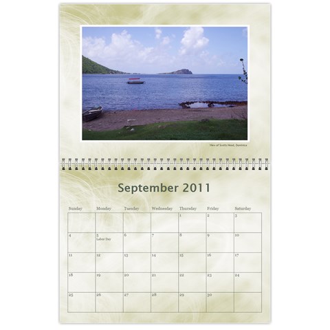 Personal Calendar By Asha Vigilante Sep 2011