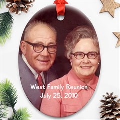 family reunion ornament - Ornament (Oval)