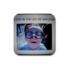 Sheldon Says - A Day In The Life Of Sheldon - Rubber Coaster (Square)