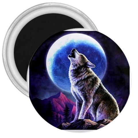 Wolf Print Magnet By Kelly Front