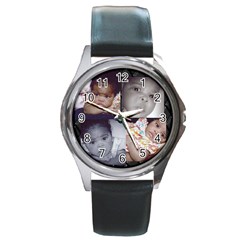 Daddy s watch - Round Metal Watch