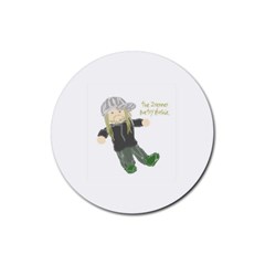the zrenner poetry plushie - Rubber Coaster (Round)