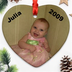 Julia 2009 - Heart Ornament (Two Sides)