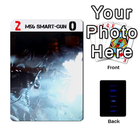Aliens Card Game By Bob Menzel Front - Spade6