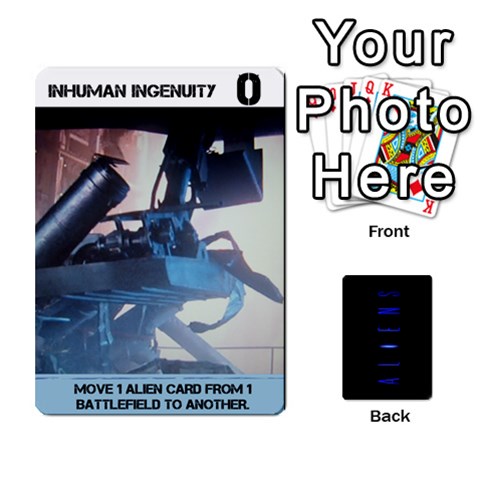 Aliens Card Game By Bob Menzel Front - Joker1