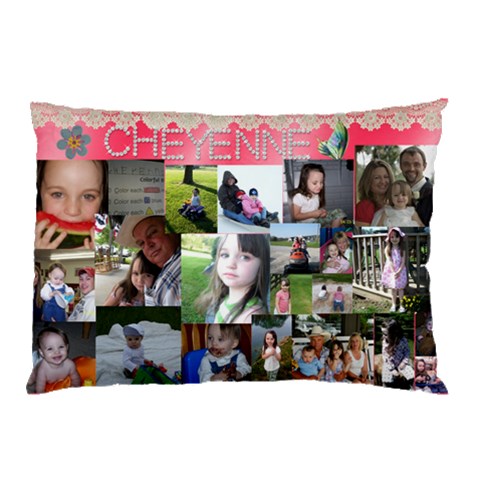 Cheyenne Pillow 2010 By Angela Emery 26.62 x18.9  Pillow Case