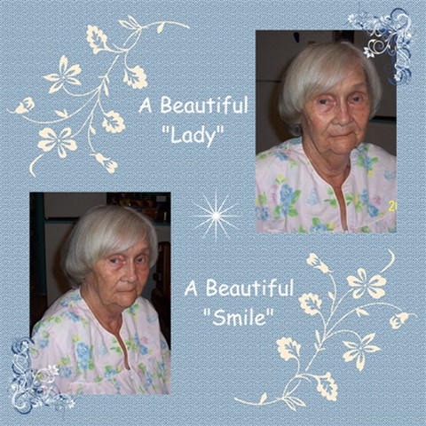 A Beautiful Lady By Judy 12 x12  Scrapbook Page - 1