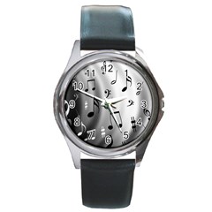 x - Round Metal Watch