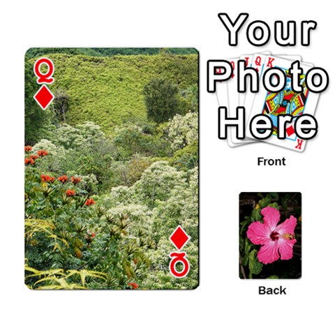 Queen Hawaii Cards By Terri Front - DiamondQ