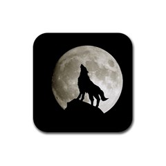 Wolf mousepad - Rubber Coaster (Square)